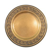 Pair of English Gilded Cabinet Plates