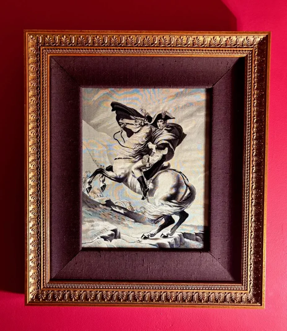 Neyret Frères Silk Painting Napoleon Bonaparte