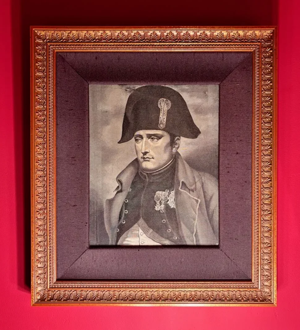 Neyret Frères Silk Portrait Napoleon Bonaparte