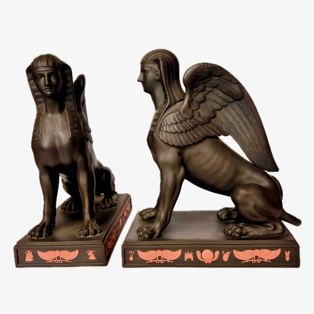 Wedgwood Egyptian Revival Standing Sphinx