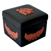 Wedgwood Egyptian Collection Black Jasper Terracotta Sphinx Box (1978)