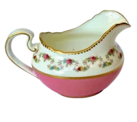 Vintage Aynsley 982 Creamer – Pink & Floral Bone China, England