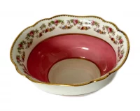 Aynsley Pattern 982 Sugar Bowl – Pink Rose Swag with Gilt Detail, England Early 20th Century