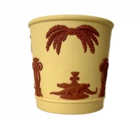 Wedgwood Egyptian Collection Primrose Jasper Cachepot with Terracotta Reliefs 1977
