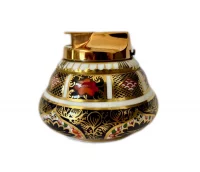 Royal Crown Derby Old Imari 1128 Table Lighter with Ronson Insert English Bone China