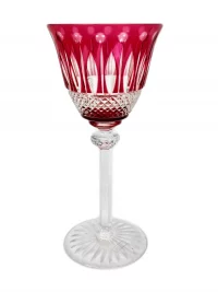 Set of 8 Saint-Louis Tommy Colored Crystal Hock Wine Glasses – France, Multi-Color Roemer Stemware