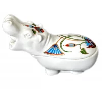 Elizabeth Arden Treasures of the Pharaohs Sacred Hippopotamus Candle Holder Box 1982