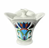 Elizabeth Arden Treasures of the Pharaohs Lotus Candle Jar Blue Grass Egypt