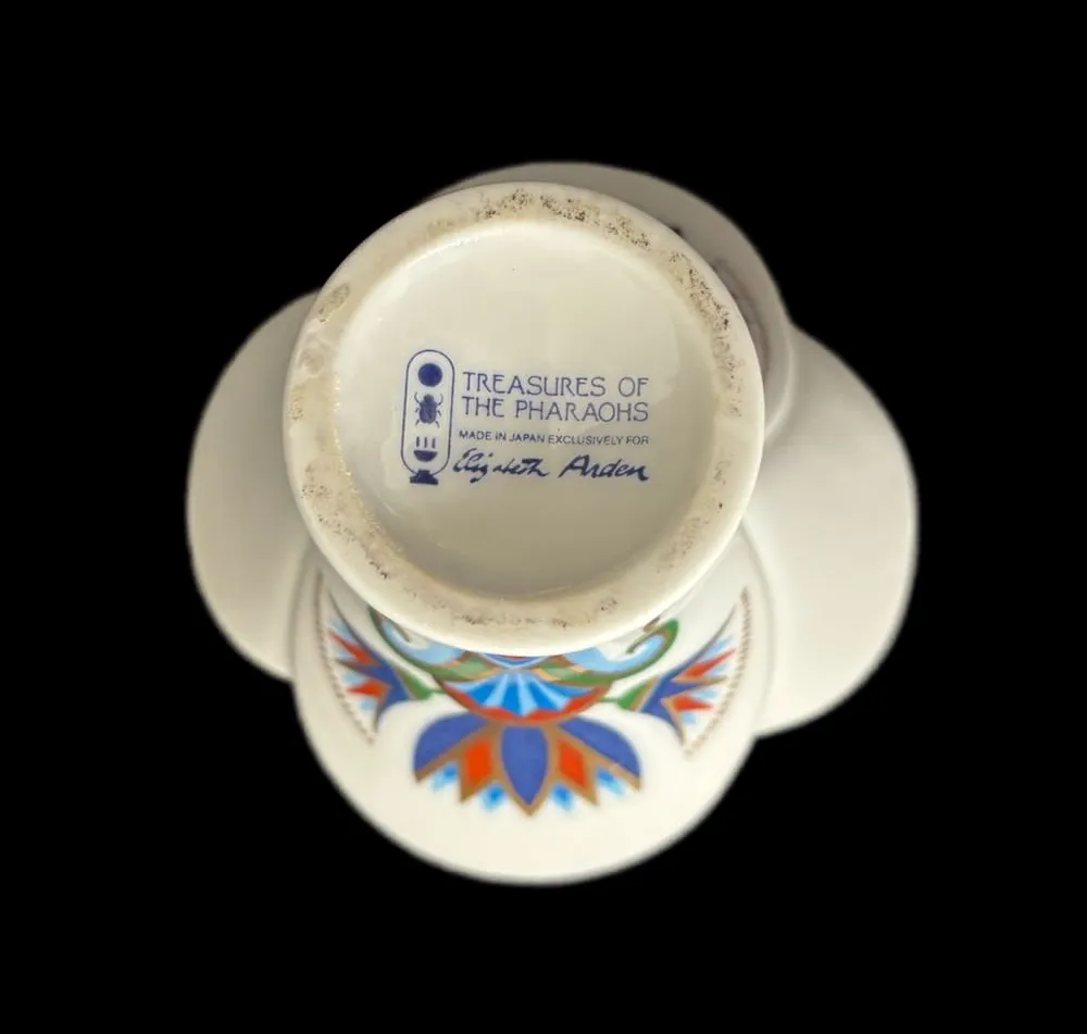IMG_1504_result - Atelier85 Antiques Elizabeth Arden Treasures of the Pharaohs Lotus Candle Jar Blue Grass Egypt