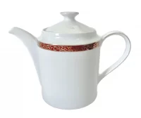 Nikko Ruby Filigree Tea or Coffee Pot with Lid Made in Thailand 4 Cup
