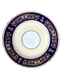 Aynsley Seville Pattern 7462 Raised Gold & Cobalt Blue