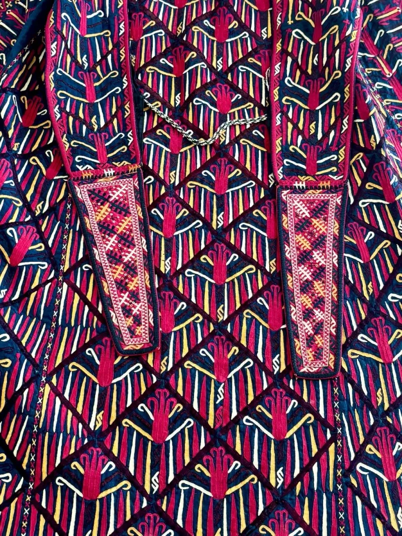 Detail Embroidery on Tekke Chyrpy