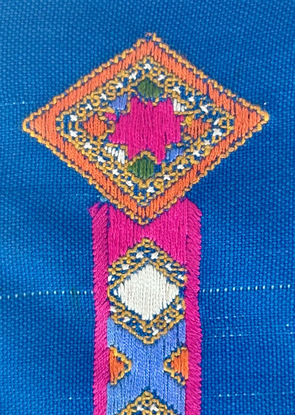 IMG_2325 - Atelier85 Antiques 46.5" Vintage Baluchi Hand-Embroidered Textile Panel from Iran