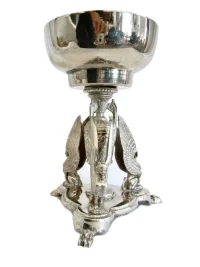 Vintage Neoclassical Silverplate Sphinx Figural Stands