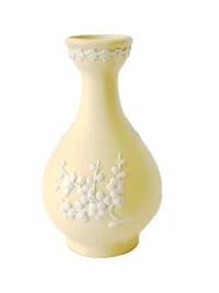 Vintage Wedgwood Primrose Jasperware 5" Floral Vase