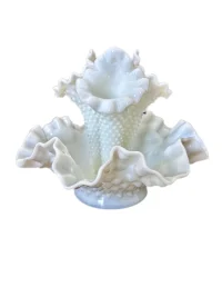 Vintage Fenton Hobnail Epergne