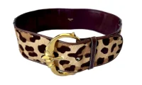 Vintage Celine Leopard Print Belt -Celine: The Colorful History of a French Fashion House - vintage celine leopard print belt