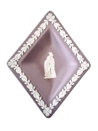 Wedgwood Lilac Jasperware Diamond Dish